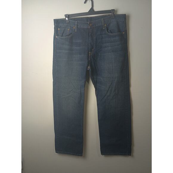 LEVI'S Mens 569 Loose Fit Straight Jeans W38 L32 Blue Cotton Baggy Streetwear - Picture 2 of 4